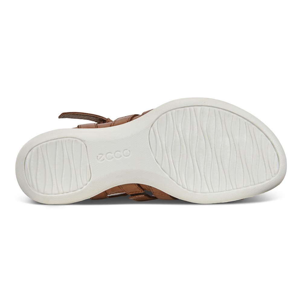 Womens Sandals - ECCO Flash Flat - Brown - 3520DAPIC